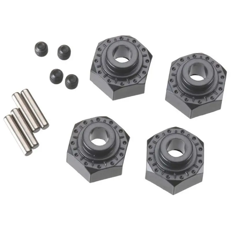 Axial Axic0429 Aluminum Hex Hub 12Mm Black (4) Ax30429 1