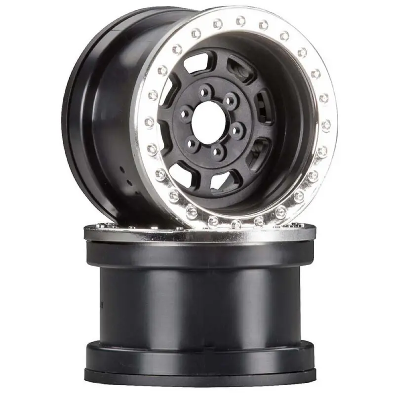 Axial Axic8142 2.2 Trail Ready Hd Screw Series Wheels Chrome (2) Ax08142 1