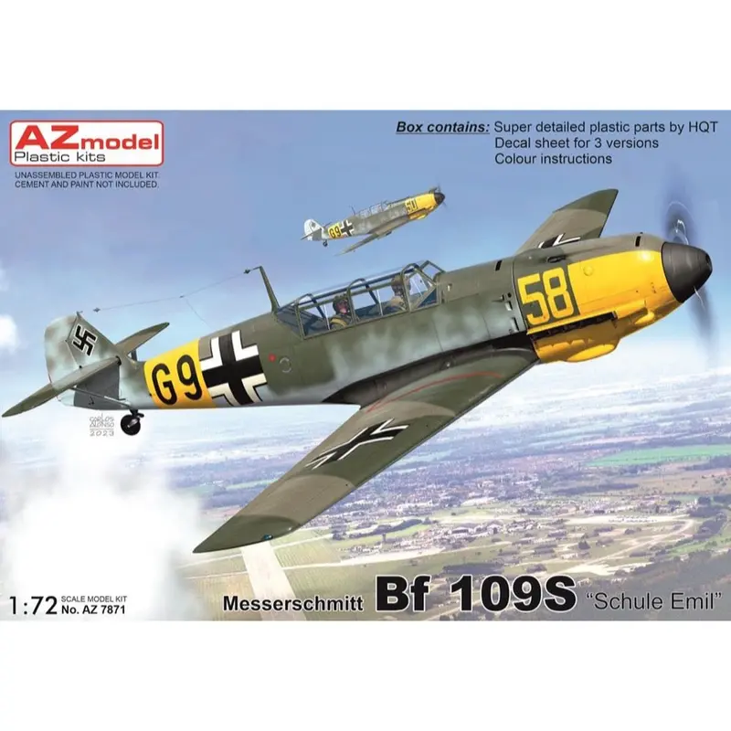 Az Models 7871 1/72 Messerschmitt Bf 109S Schule Emil 1