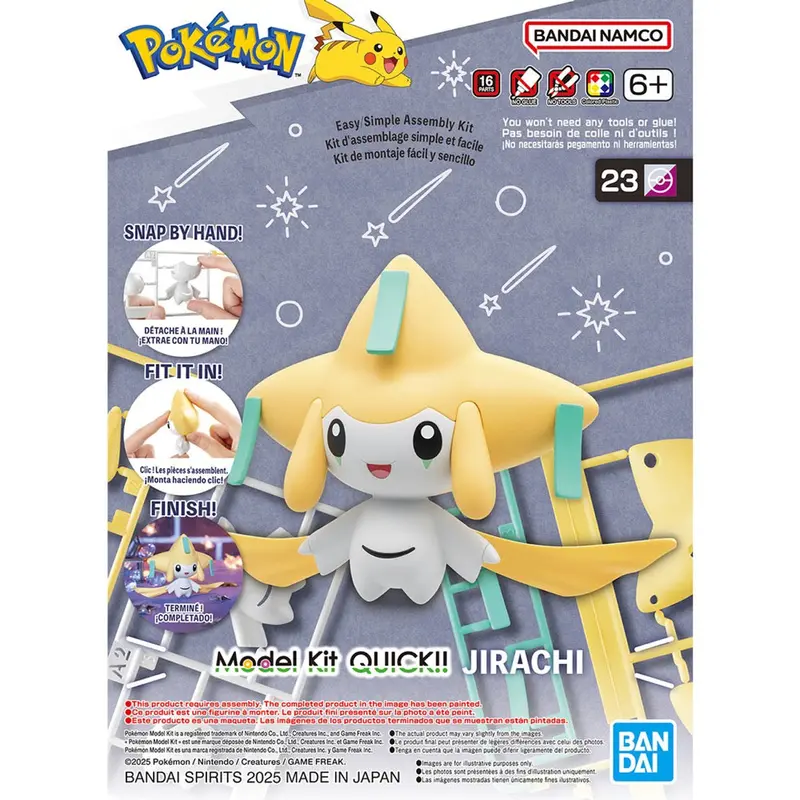 Bandai 5068676 Quick 23 Jirachi Pokemon Model Kit 1