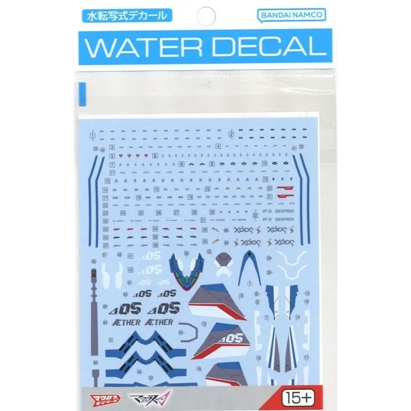 Bandai 50686991 Hg 1/100 Vf-31J Siegfried (Hayate Immelmann Use) Water Decals 1