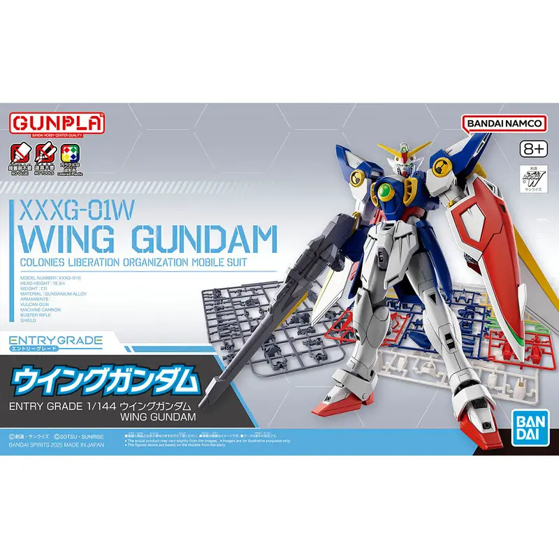 Bandai 5068706 Entry Grade 1/144 Wing Gundam 1
