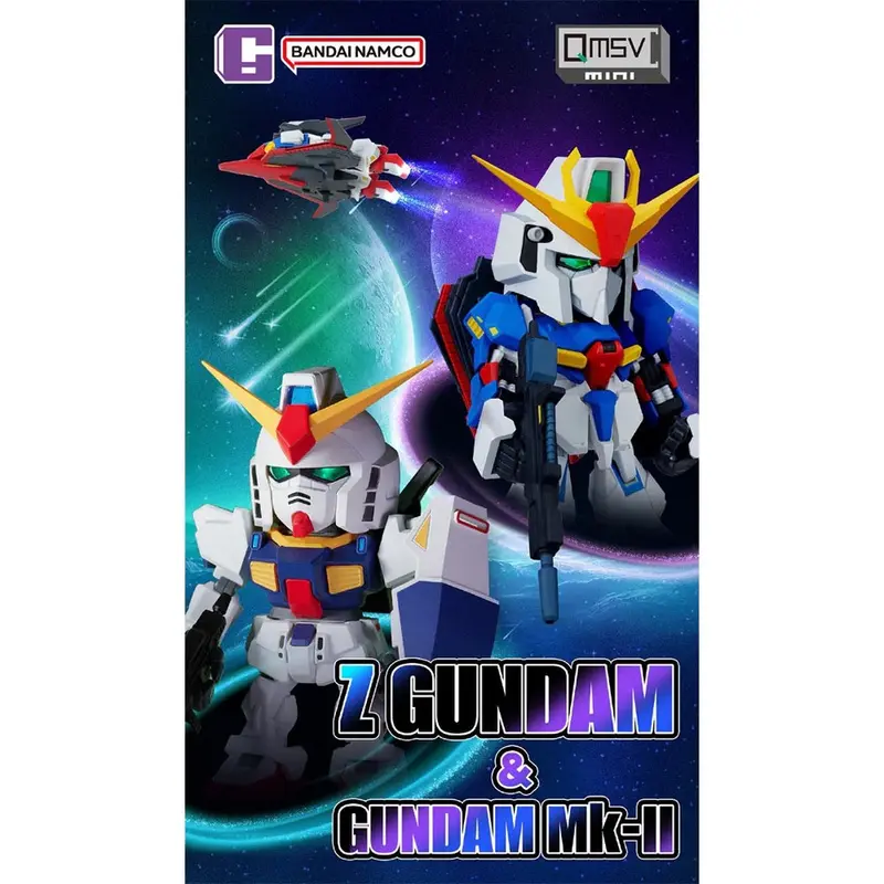 Bandai Ct591188 Qmsv Mini  Z Gundam & Gundam Mk-Ii 1