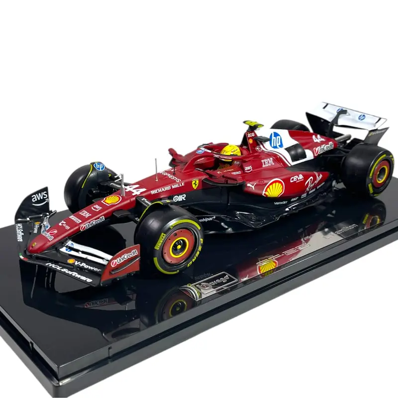 Bburago 16822H 1/18 Ferrari Sf-25 No.44 Lewis Hamilton With Showcase 1
