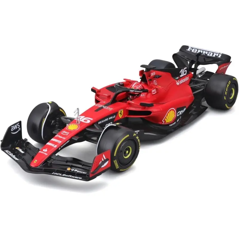Bburago 26808L 1/24 2023 F1 Ferrari Sf-23 No.16 Charles Leclerc In Showcase 1