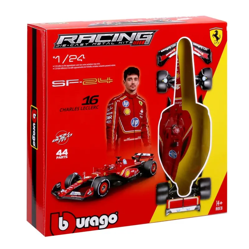 Bburago 26856 1/24 Ferrari Sf-24 2024 No.16 Charles Leclerc Model Kit 1