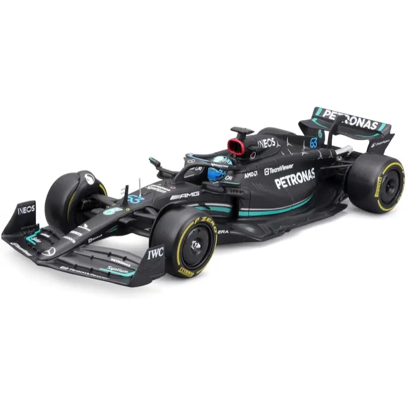 Bburago 28028R 1/24 2023 F1 Mercedes W 14 No.63 Russell In Showcase 1