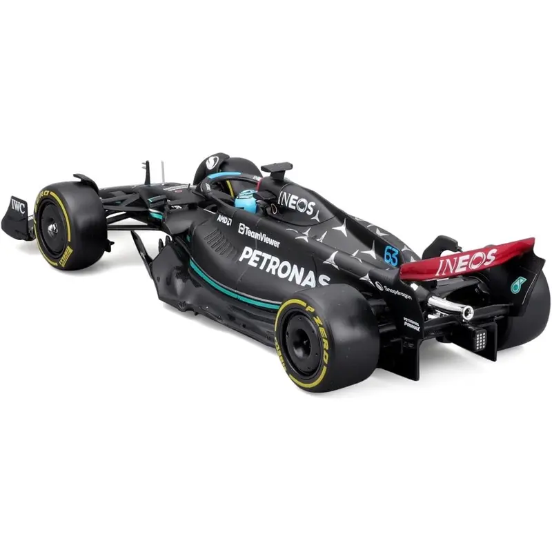 Bburago 28028R 1/24 2023 F1 Mercedes W 14 No.63 Russell In Showcase 2