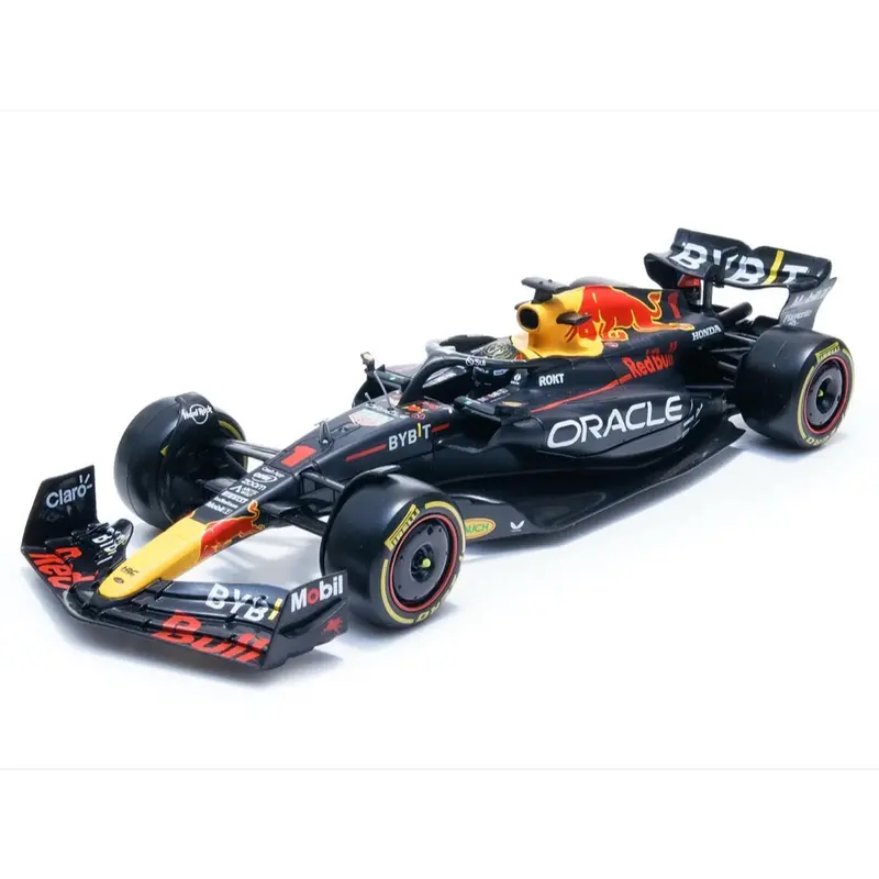 Bburago 28030V 1/24 2023 F1 Red Bull Racing Rb-19 No.1 Verstappen Champion In Showcase 1