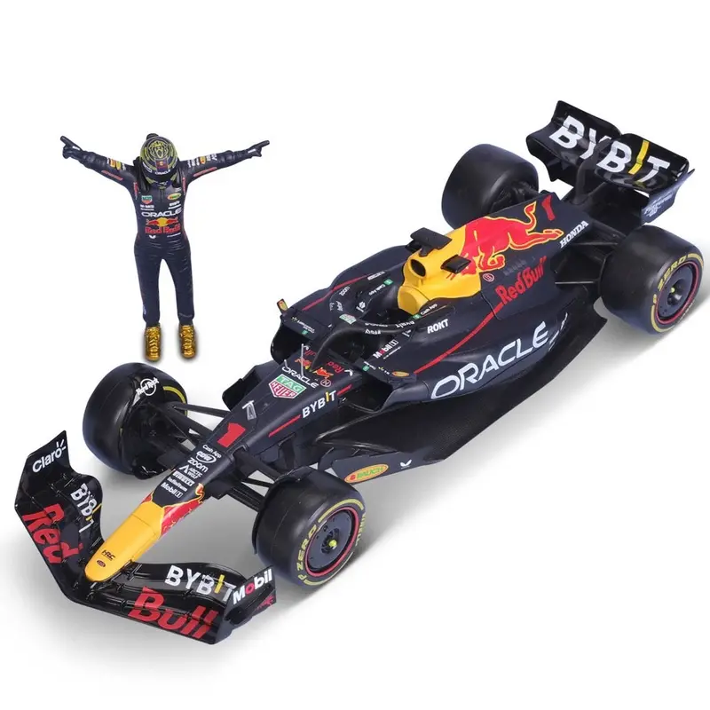 Bburago 28036 1/24 2023 Red Bull Racing Rb19 With Verstappen Driver Figurine 1