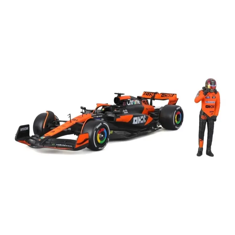 Bburago 28040P 1/24 Mclaren Mcl38 2024 No.81 Oscar Piastri With Figure 1