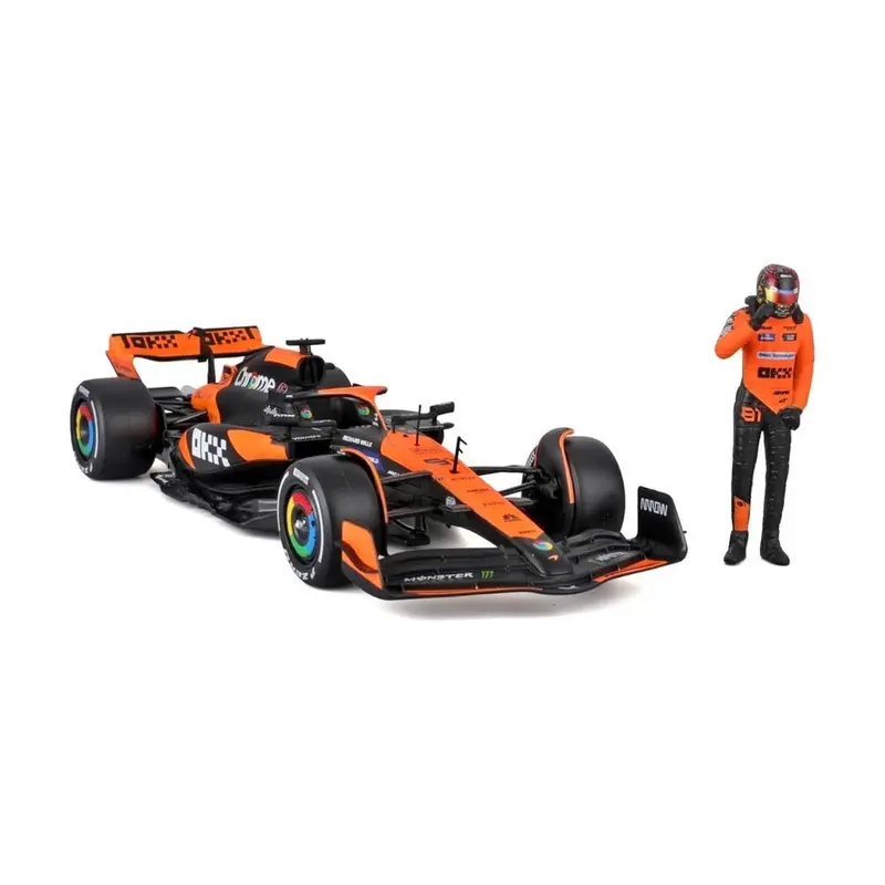 Bburago 28040P 1/24 Mclaren Mcl38 2024 No.81 Oscar Piastri With Figure 2