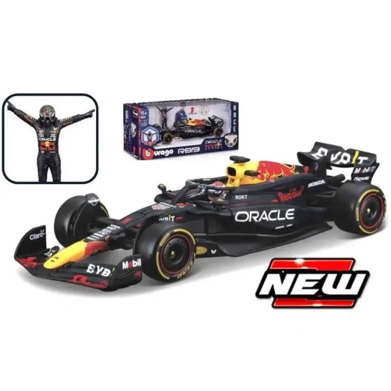 Bburago 28060V 1/24 Red Bull Rb20 No.1 Max Verstappen With Figure 1