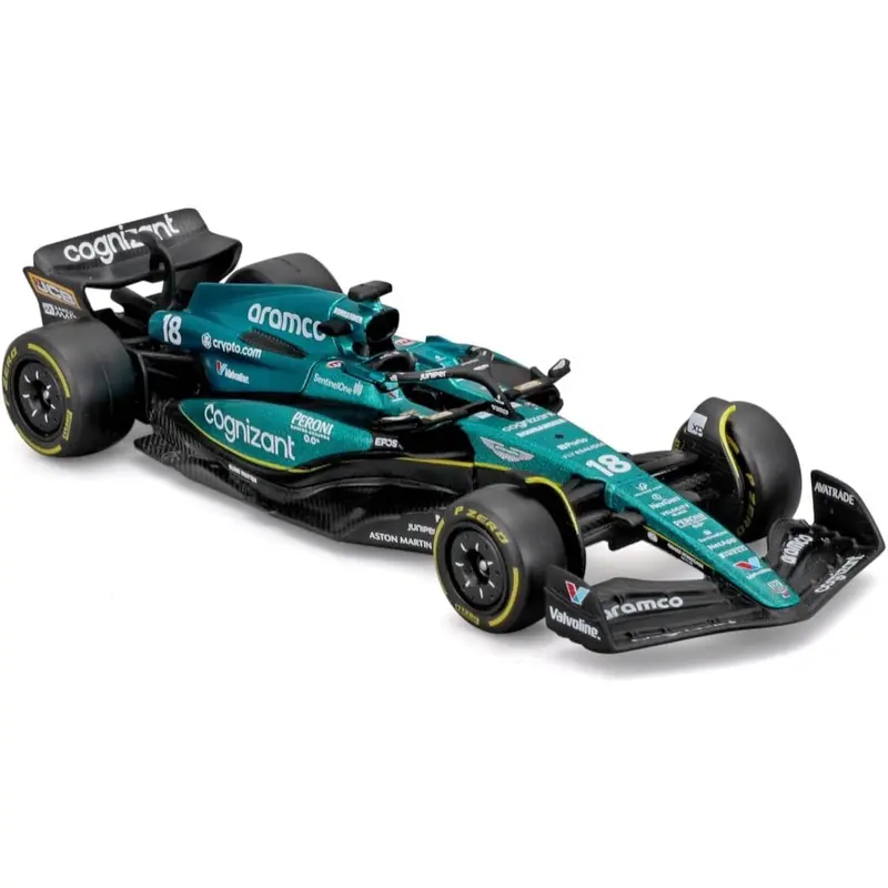 Bburago 38090 1/43 2023 F-1 Aston Martin Amr23 No.18 Lance Stroll Wb 1