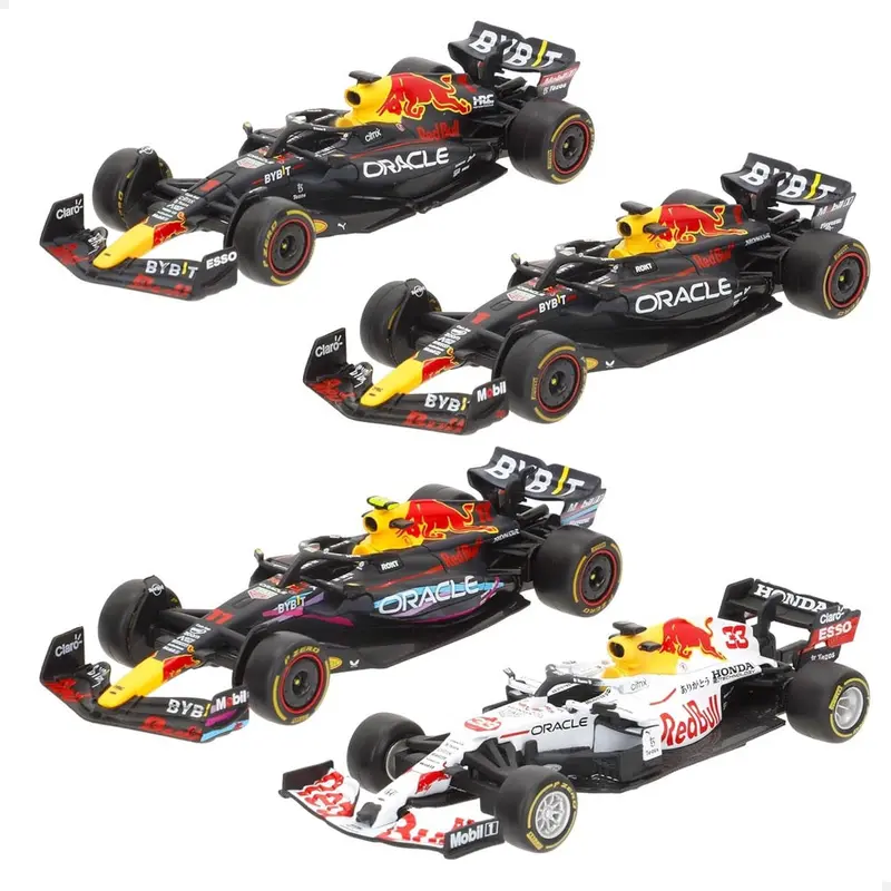 Bburago 38092 1/43 Red Bull 16/18/19 4 Piece Gift Pack 1