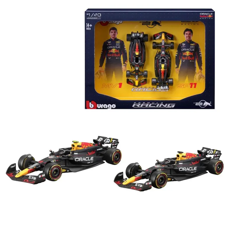 Bburago 38099 1/43 2024 Red Bull Racing Rb20 2 Piece Gift Pack 1
