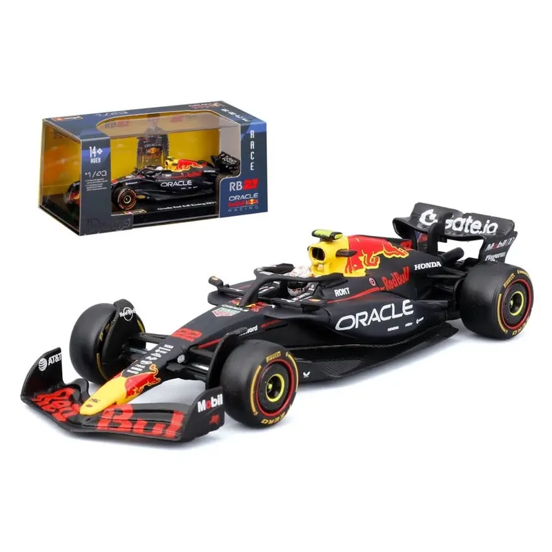 Bburago 38234T 1/43 Redbull Racing Rb21 No.22 Yuki Tsunoda With Helmet And Showcase 1