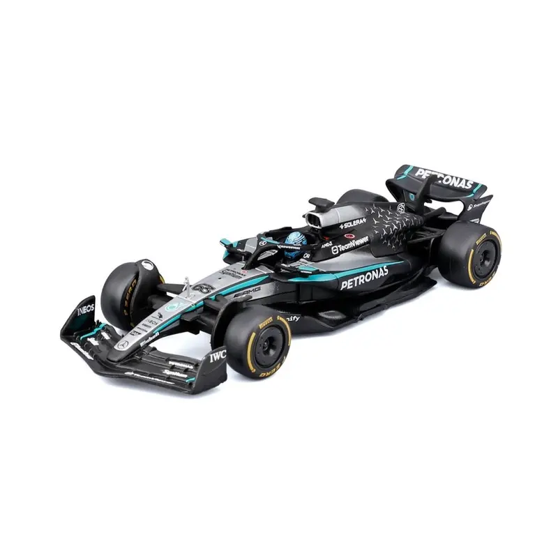 Bburago 38238R 1/43 Mercedes W16 No.63 George Russell With Helmet And Showcase 1