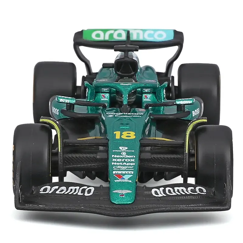 Bburago 38251S 1/43 Aston Martin Amr 25 No.18 Lance Stroll With Helmet And Showcase 2