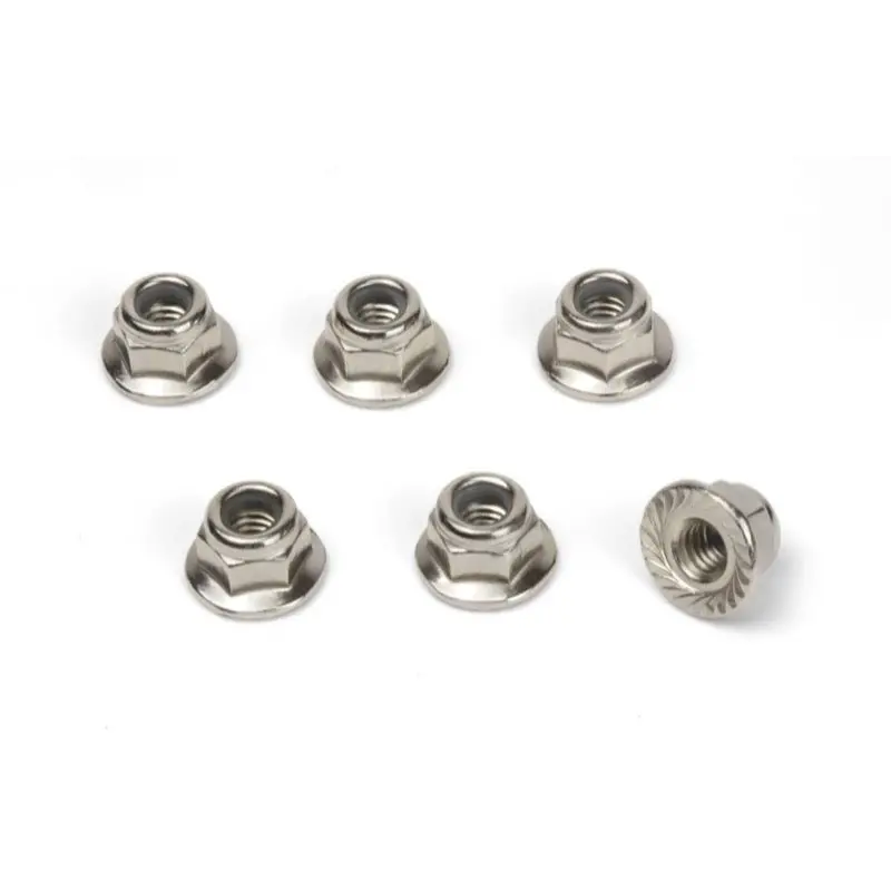 Blackzon 540453 M4 Flanged Lock Nuts 6Pcs 1