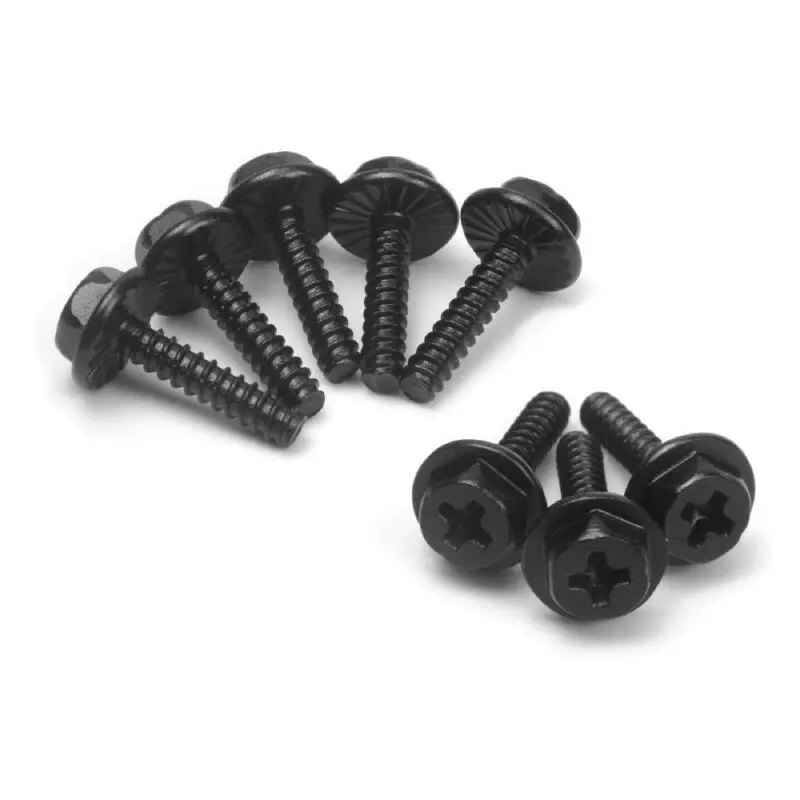 Blackzon Bz540333 Wheel Lock Bolts St2.6*12Mm (8Pcs) 1