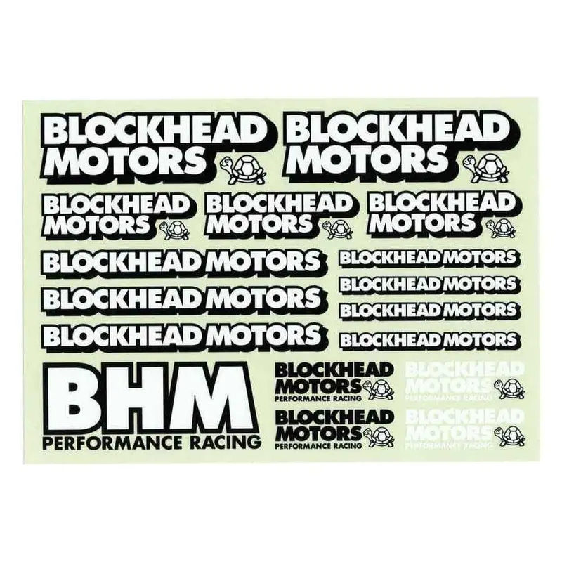Blockhead Motors Blockhead Motors Gothic Logo Decal Sheet 1