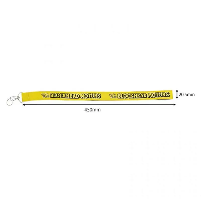 Blockhead Motors Blockhead Motors Neck Strap Yellow 2