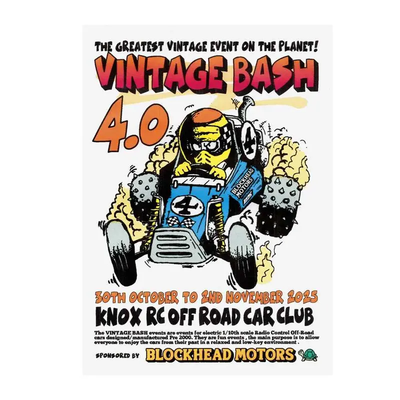 Blockhead Motors Vintage Bash 4.0 Poster 1