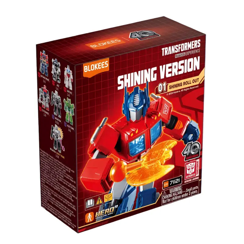 Blokees Figures 71121 Transformers Shining Version 01 Shining Roll Out Blind Box (1 Random Figure) 1