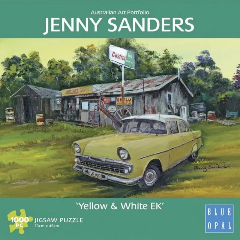 Blue Opal 00983 Jenny Sanders Yellow White Ek 1000Pc Jigsaw Puzzle 1