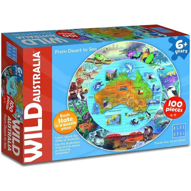 Blue Opal 02093-C Wild Australia From Desert To Sea 100Pc Jigsaw Puzzle 1