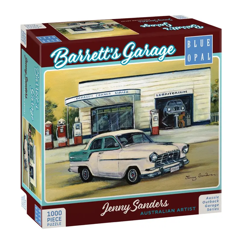 Blue Opal 02303 Jenny Sanders Barrett's Garage 1000Pc Jigsaw Puzzle 1