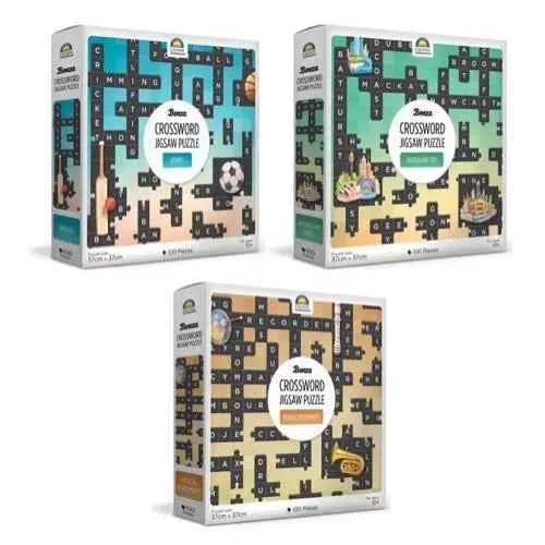 Bonza Crossword Assorted-Sports, Australian Cities, Musical Instruments 100Pc Jigsaw Puzzle 1