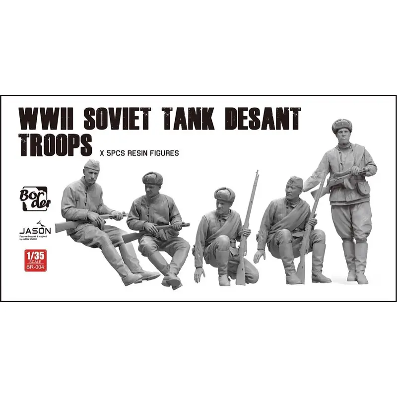 Border Model Br0041/35 Wwii Soviet Tank Desant Troops 1