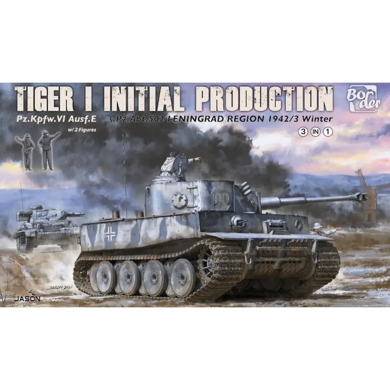 Border Model Bt014 1/35 Tiger I Initial Production Plastic Model Kit [Bt014] 1