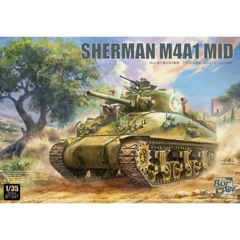 Border Model Bt047 1/35 Sherman M4a1 Mid 1
