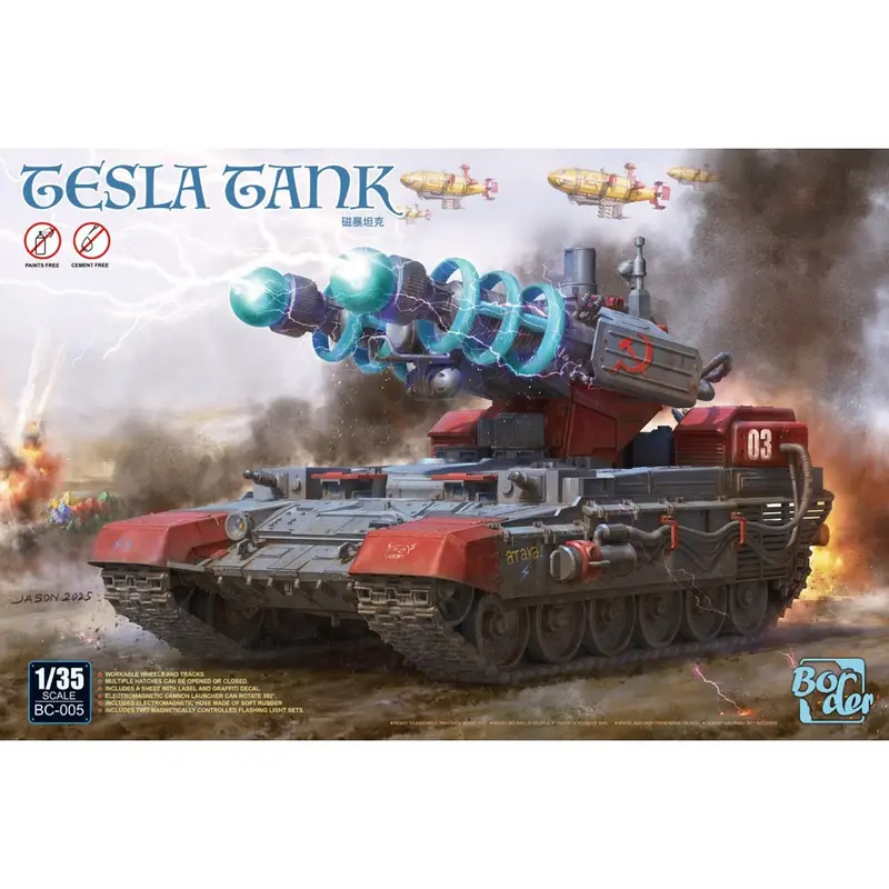 Border Models Bc-005 1/35 Tesla Tank Red Alert 2 1
