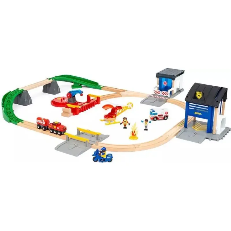 Brio 36025 Rescue Team Train Set 44Pc 2