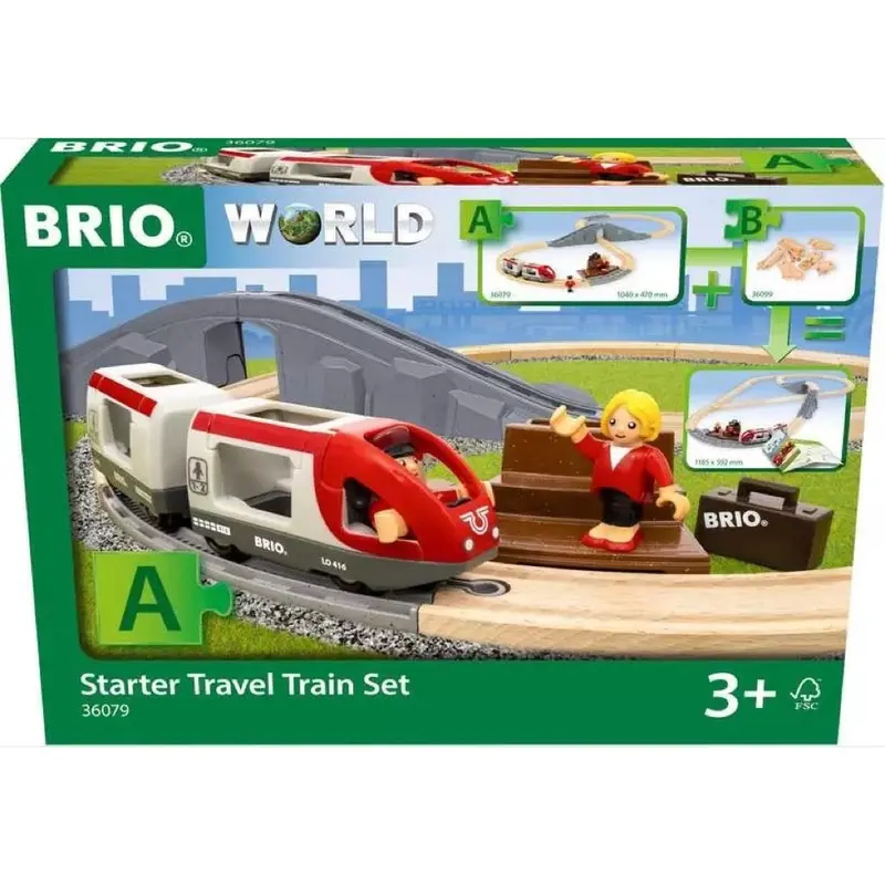 Brio 36079 Starter Travel Train Set 22 Pc 1