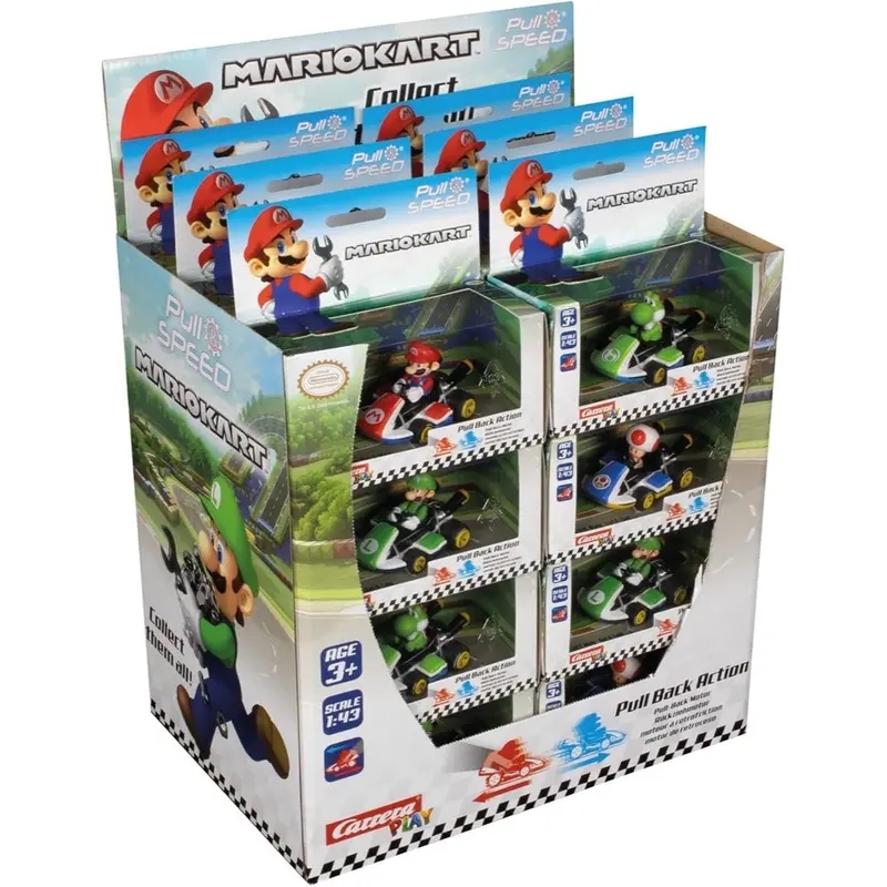 Carrera 17069 Mario Kart Special Pull & Speed Car Assorted (1Pc) 1