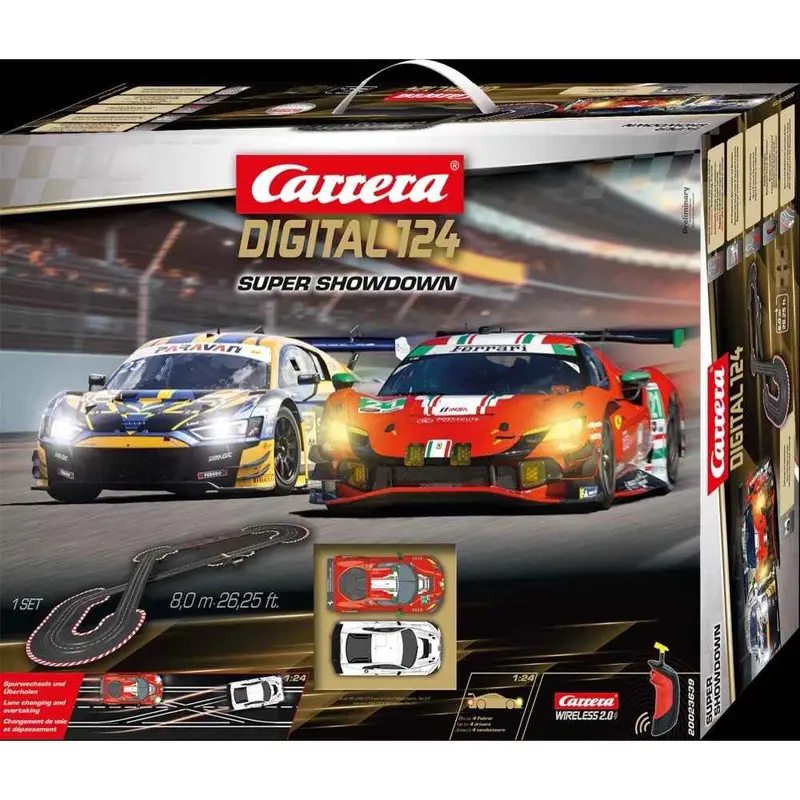 Carrera 23639 Digital 124 Super Showdown Slot Car Set With Wireless 2.0 1