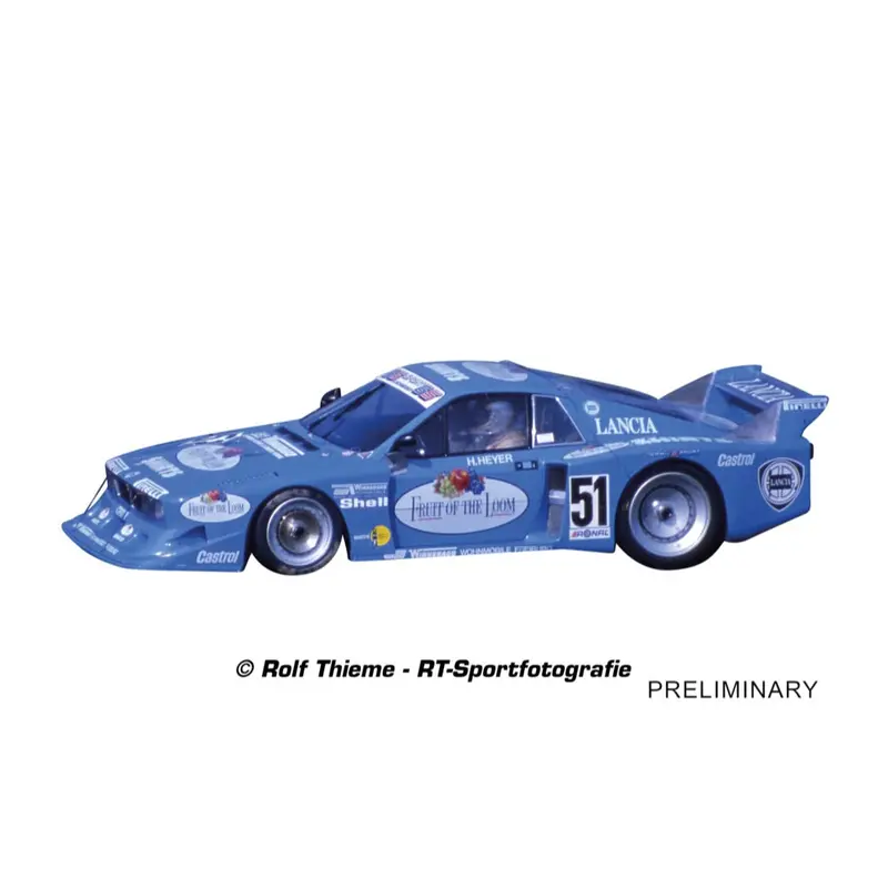 Carrera 27790 Evolution Lancia Beta Montecarlo Turbo Fruit Of The Loom No. 51 Slot Car 2