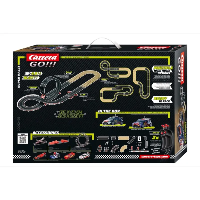 Carrera 62495 Go!!! Wrc Super Rally Slot Car Set* 2