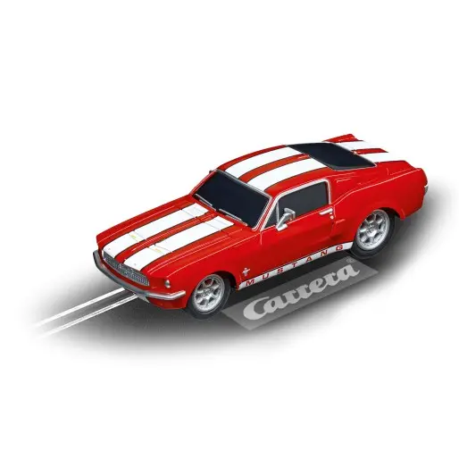 Carrera 64120 Go!!! Ford Mustang 1967 Racing Red Slot Car 1