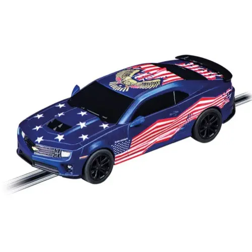Carrera 64290 Go!!! Chevrolet Camaro Stars 'N Stripes Slot Car 1