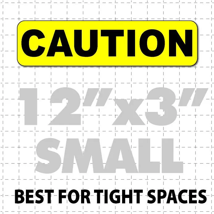 Caution Magnet For Delivery Vehicles 12X3" 1