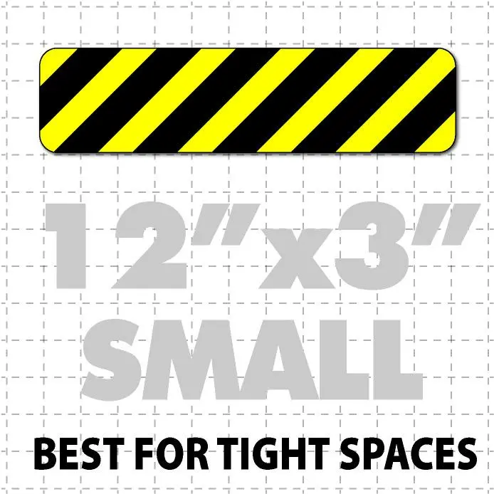 Caution Tape Magnetic Sign 12X3" 1