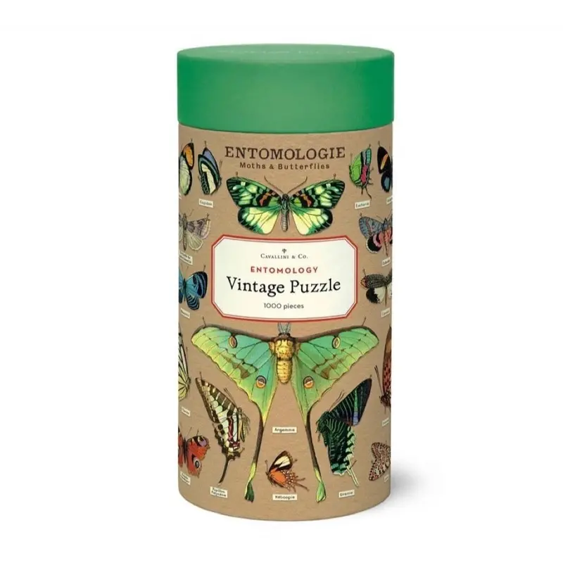 Cavallini Entomologie Moths And Butterflies 1000Pc Jigsaw Puzzle 1