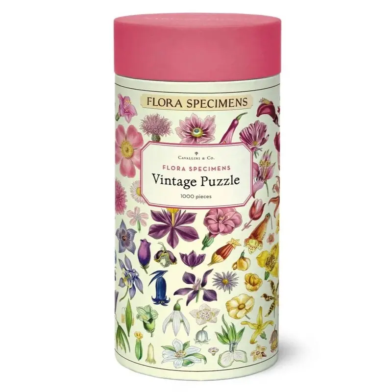 Cavallini Flora Specimens 1000Pc Jigsaw Puzzle 1