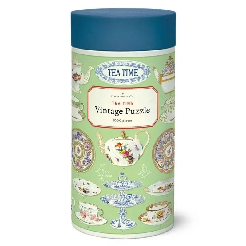 Cavallini Tea Time 1000Pc Jigsaw Puzzle 1